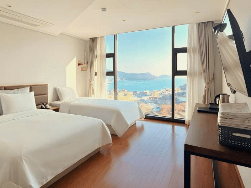 Hotelzimmer auf Geoje Island, Südkorea