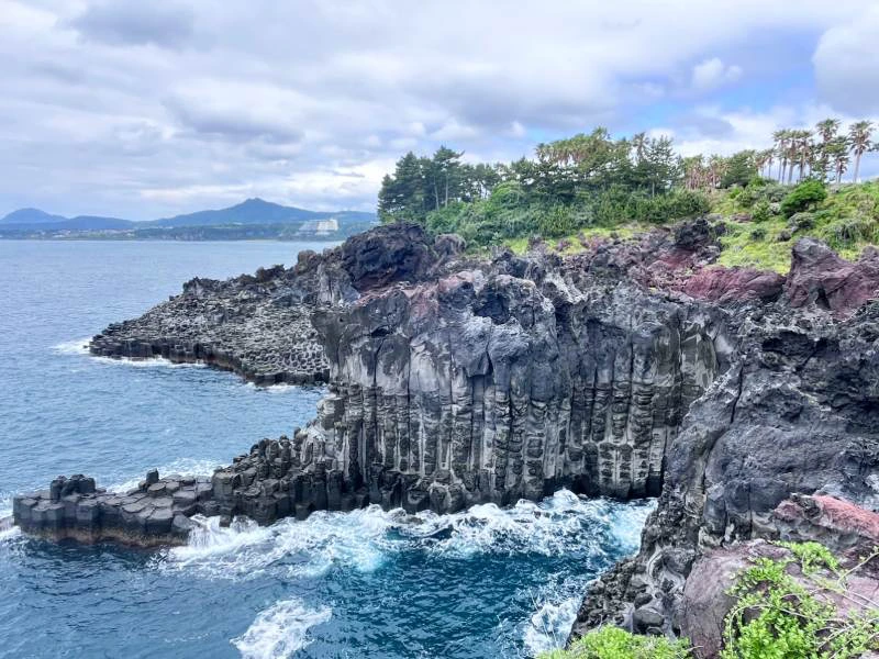 Felsenküste auf Jeju, Südkorea