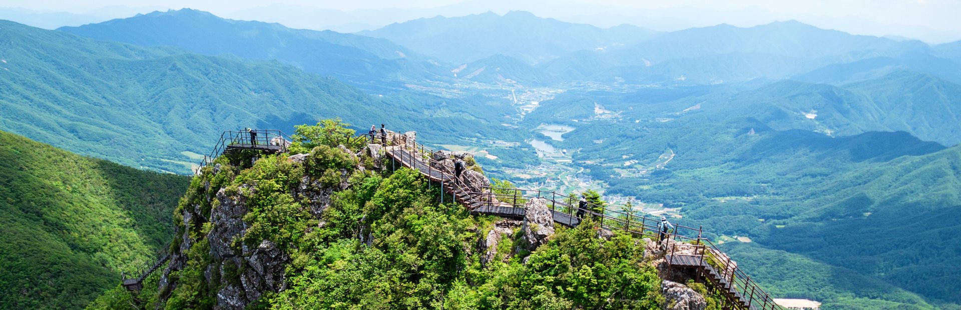 Aussichtspunkt im Jirisan Nationalpark in Südkorea