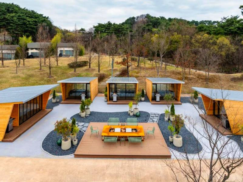 Hotel im Jirisan Nationalpark, Südkorea