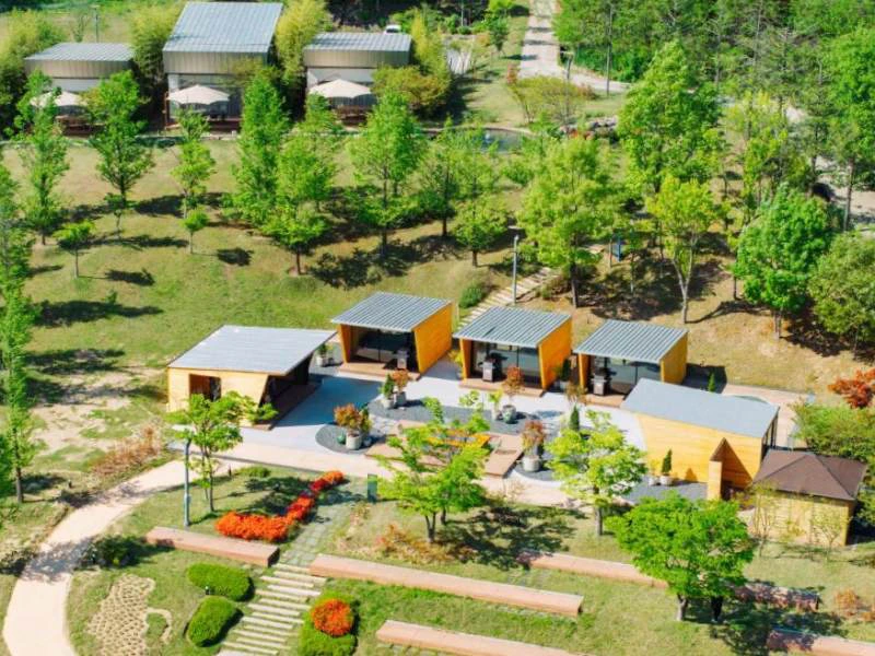 Hotel im Jirisan Nationalpark, Südkorea
