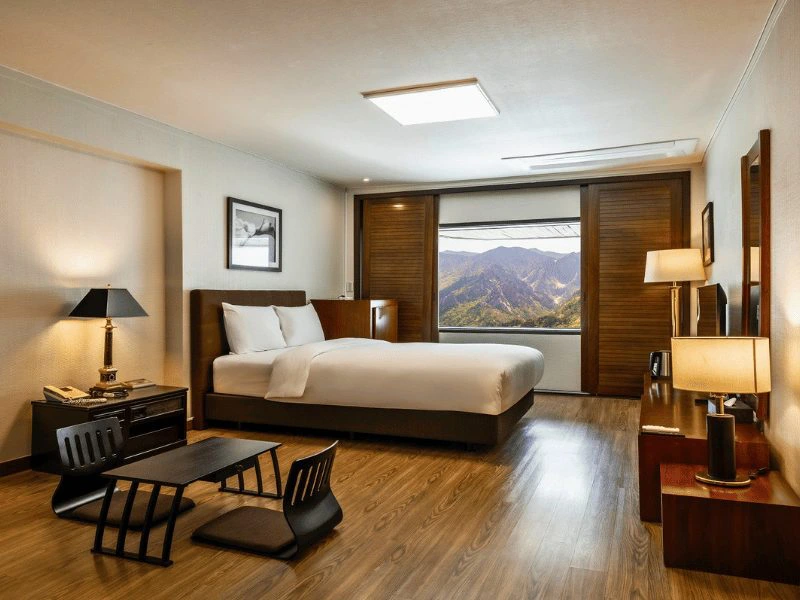 Zimmer im Hotel in der Nähe des Seoraksan Nationalparks, Südkorea