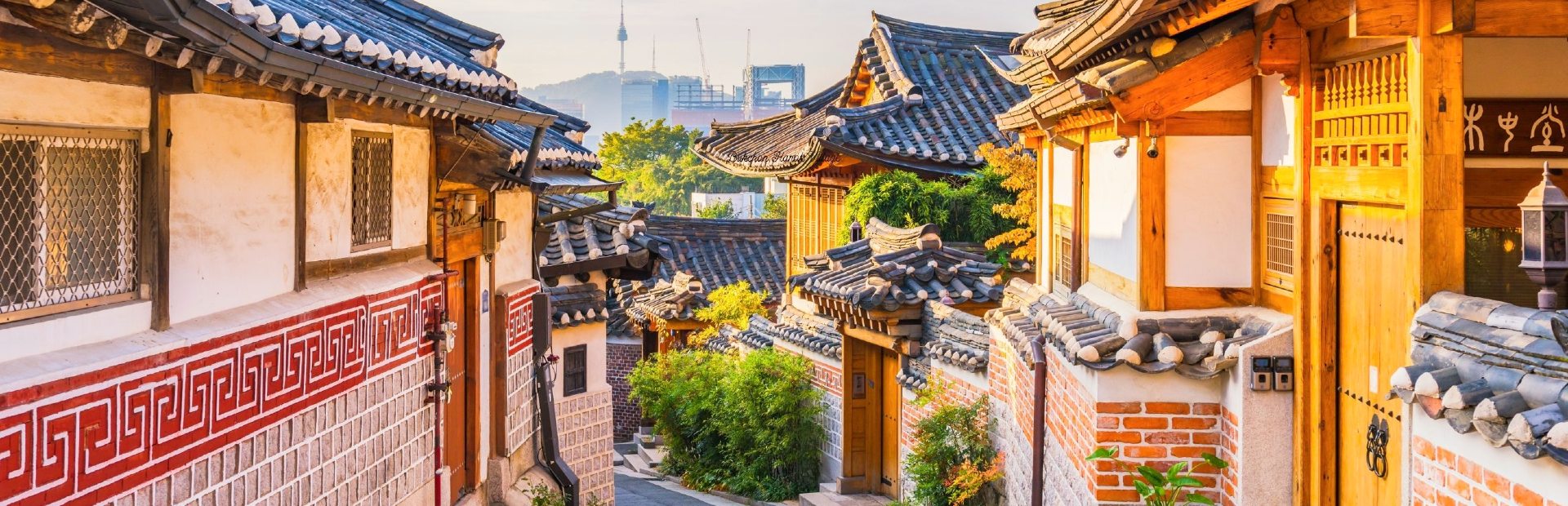 Bukchon Hanok Village in Seoul, Südkorea